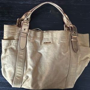 MZ Wallace Gold Tote with change purse